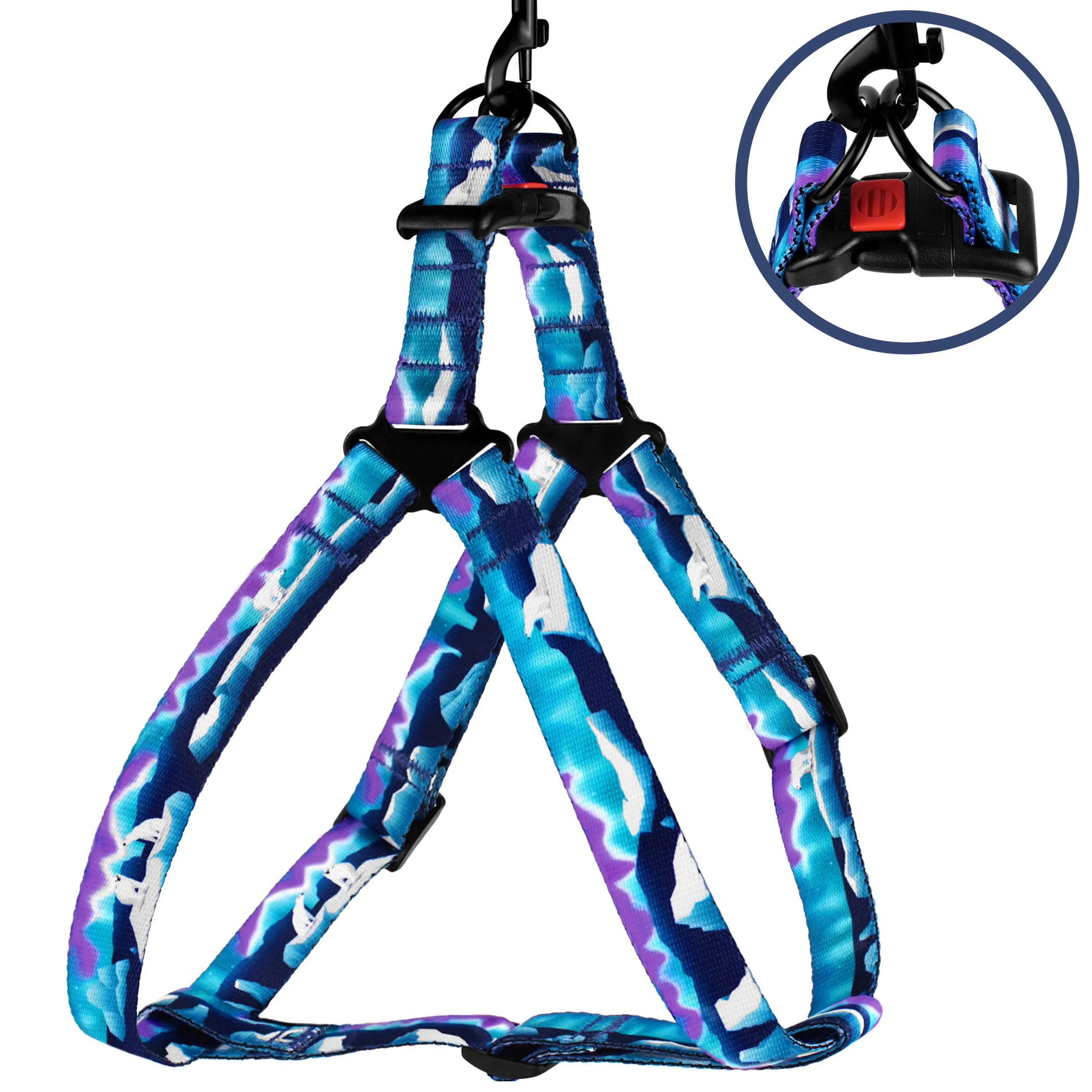 BronzeDog Urban Travel Шлея для собак нейлоновая Арктика L