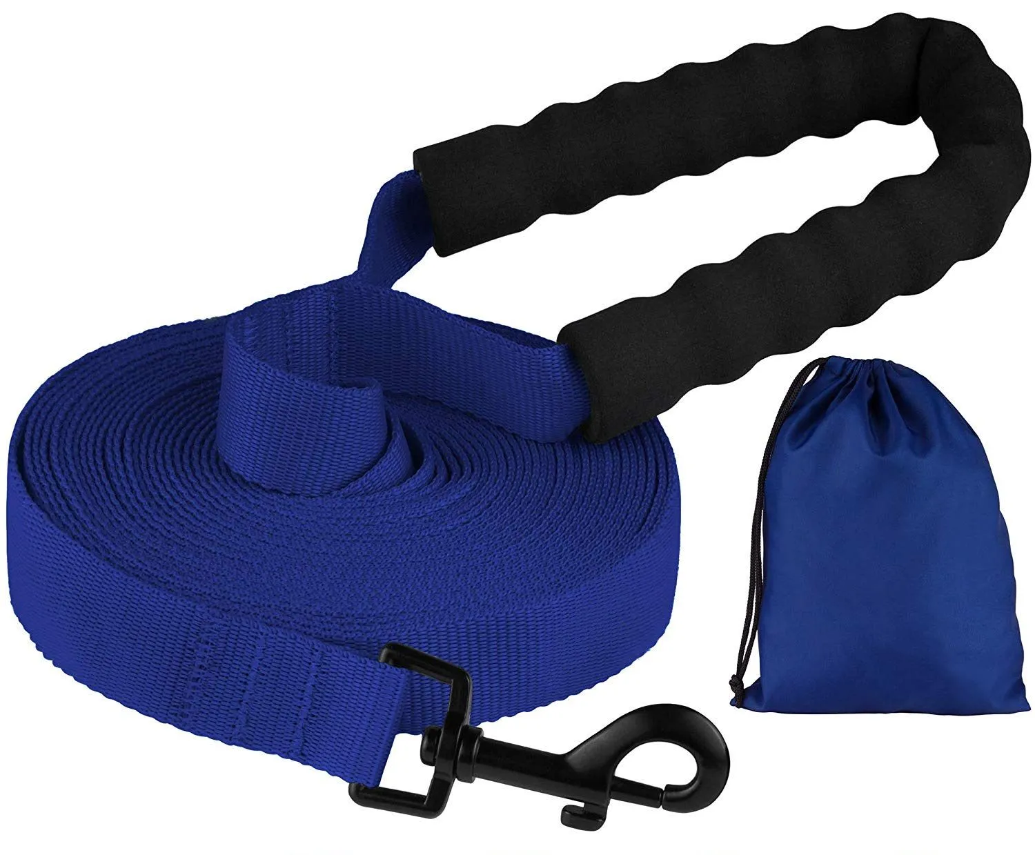 Bronzedog Active Поводок для Собак Нейлоновый с Мягкой Ручкой Синий L