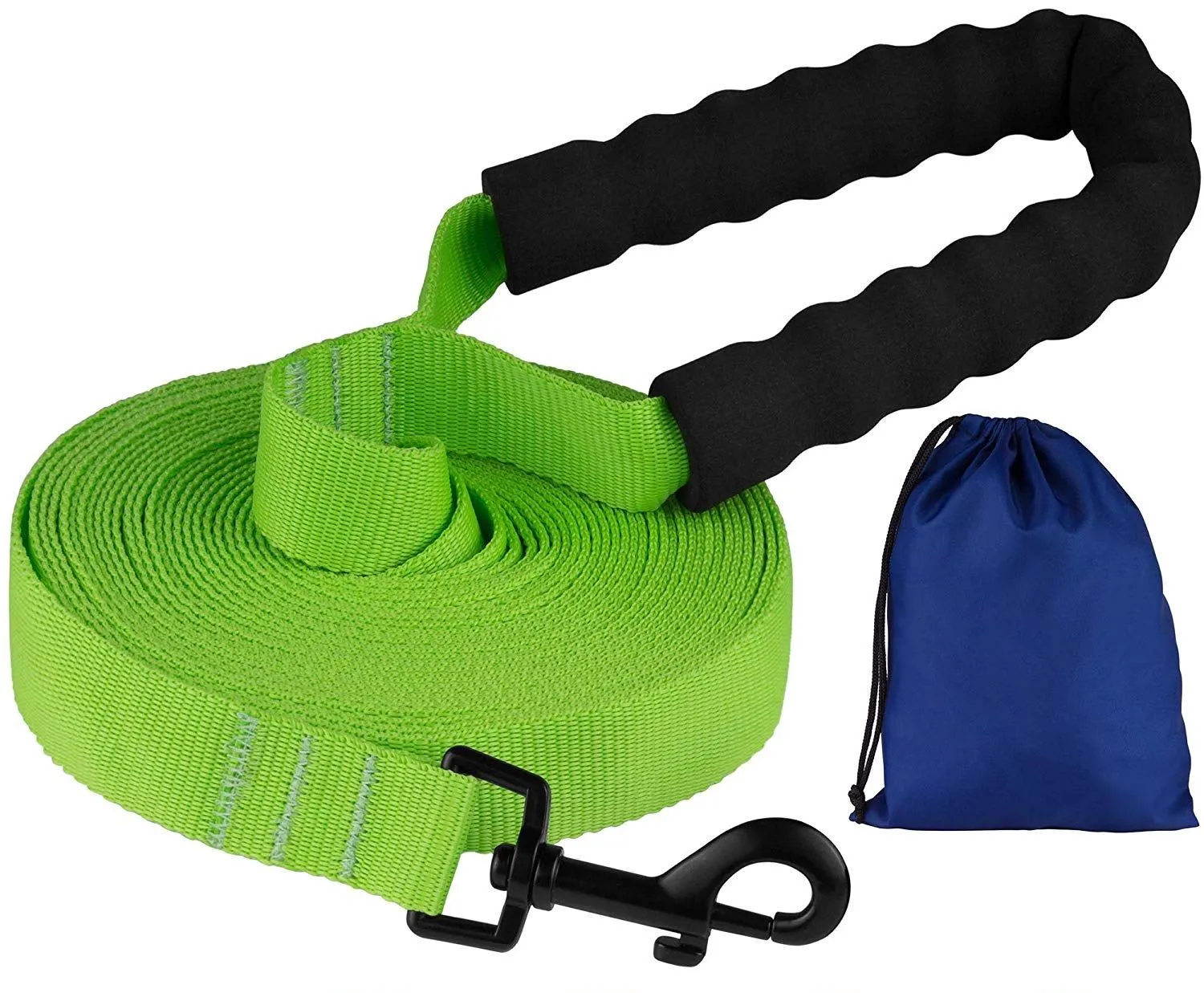 Bronzedog Active Поводок для Собак Нейлоновый с Мягкой Ручкой Салатовый L