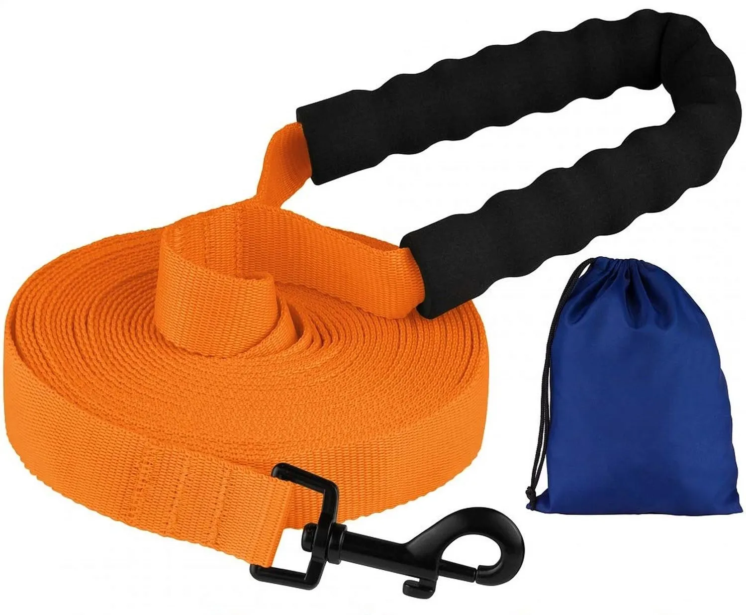 Bronzedog Active Поводок для Собак Нейлоновый с Мягкой Ручкой Оранжевый L