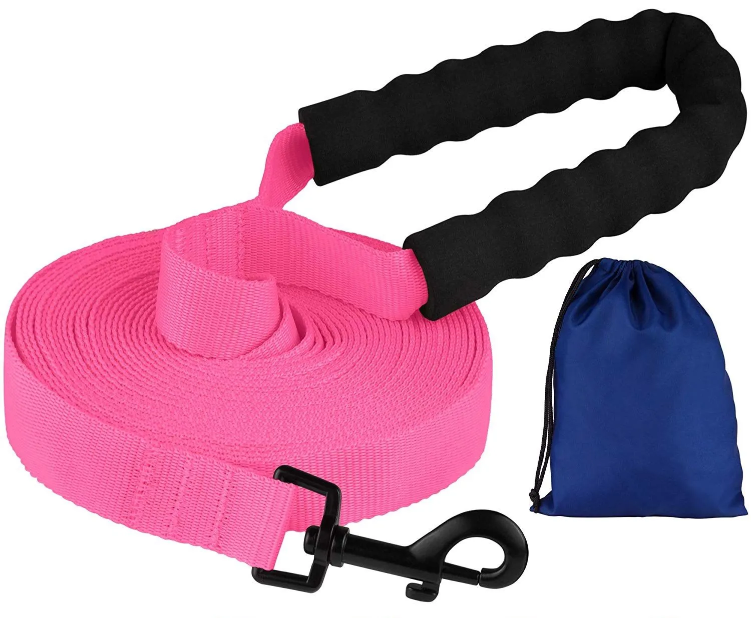 Bronzedog Active Поводок для Собак Нейлоновый с Мягкой Ручкой Розовый L