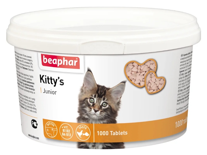 Beaphar Kitty’s Junior витаминный комплекс для котят - 1000 таб