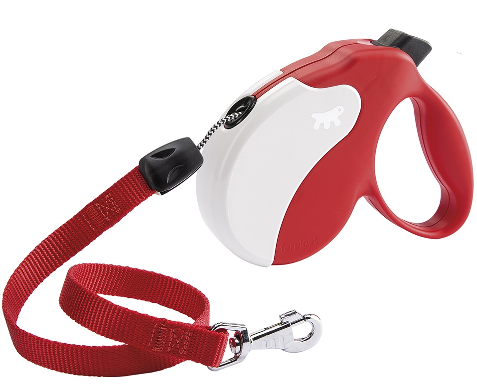 Ferplast Поводок-рулетка Amigo Long (7м; до 20кг) RED-WHITE