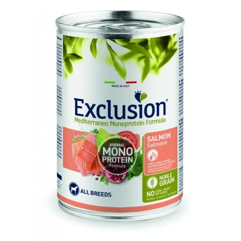 Exclusion Dog Monoprotein Noble Grain Adult Salmon All Breeds влажный корм монопротеиновый с лососем для взрослых собак всех пород - 400 г