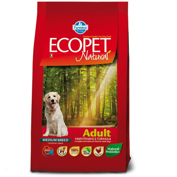 Farmina ECOPET NATURAL Adult Medium сухий корм з куркою для дорослих собак середніх порід - 2,5 кг