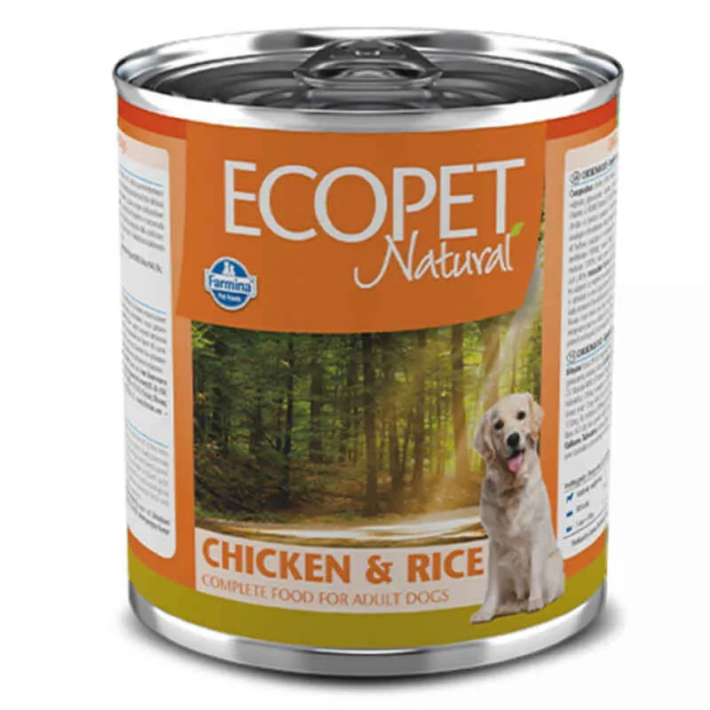 Farmina Ecopet Natural Dog Chicken&Rice влажный корм с курицей и рисом для взрослых собак всех пород - 300 г