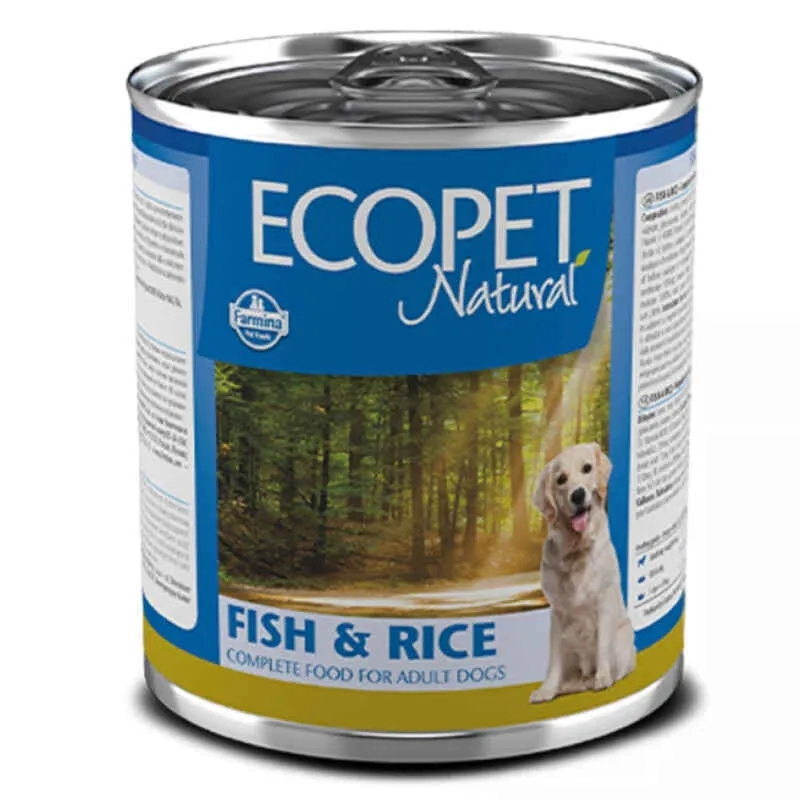 Farmina Ecopet Natural Dog Fish&Rice влажный корм с рыбой и рисом для взрослых собак всех пород - 300 г