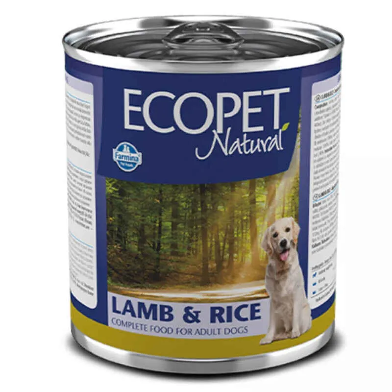 Farmina Ecopet Natural Dog Lamb&Rice влажный корм с ягненком и рисом для взрослых собак всех пород - 300 г