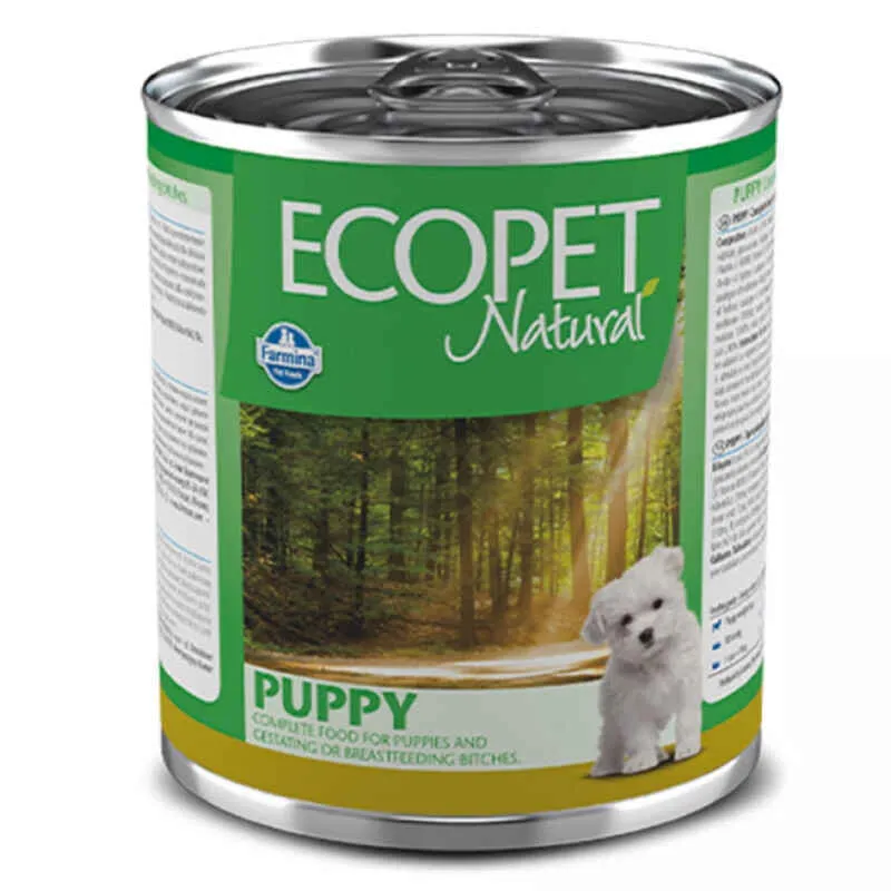 Farmina Ecopet Natural Puppy Chicken влажный корм с курицей для щенков всех пород, беременных и кормящих собак - 300 г