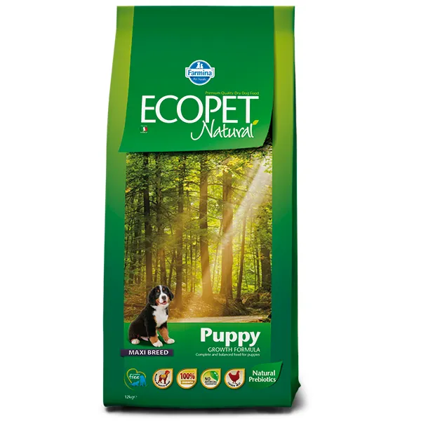 Farmina ECOPET NATURAL Puppy MAXI сухий корм з куркою для цуценят великих порід - 12 кг