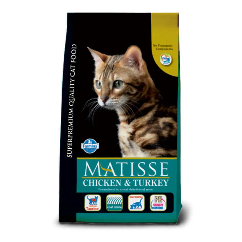 Farmina Matisse Cat Chicken & Turkey сухой корм с курицей и индейкой для взрослых кошек – 1,5 кг