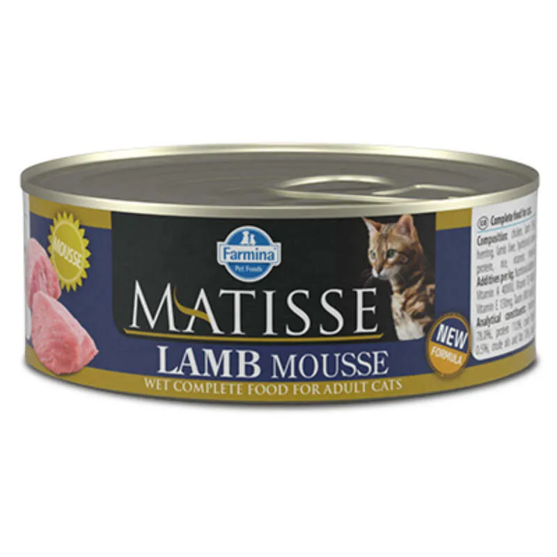Farmina Matisse Cat Mousse Lamb влажный корм с ягненком для кошек (мусс) - 85 г