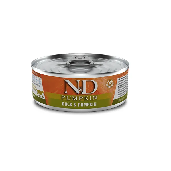 Farmina N&D Grain Free Pumpkin Duck & Cantaloupe Adult Cat беззерновой влажный корм с уткой и тыквой для взрослых кошек - 70 г