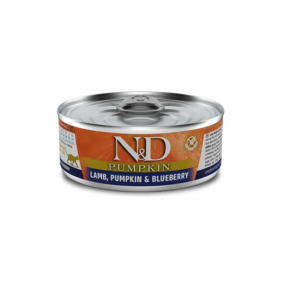 Farmina N&D Prime Grain Free Lamb & Blueberry Adult Cat беззерновой влажный корм с ягненком и черникой для котов - 70 г
