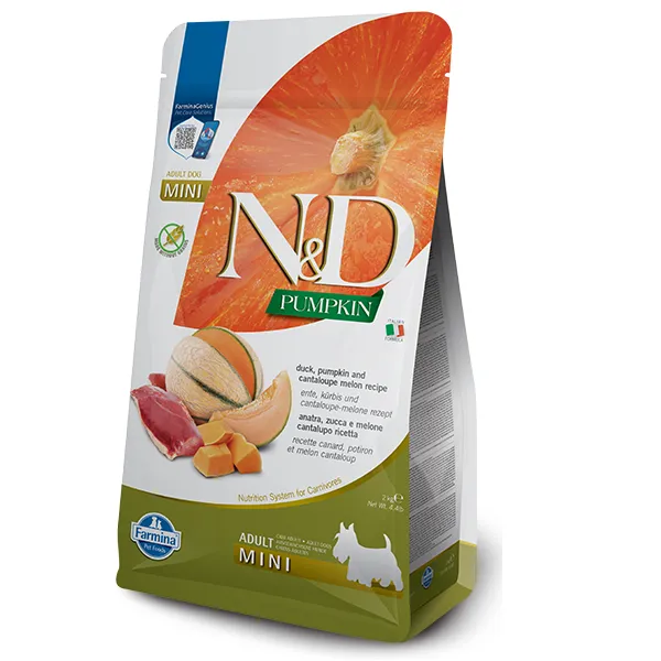 Farmina Pumpkin Adult Mini Duck & Cantaloupe беззерновий сухий корм з качкою та динею для собак дрібних порід - 2 кг