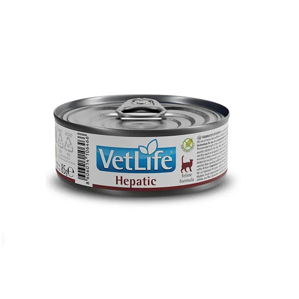 Farmina VetLife влажный корм для кошек, при хронической печеночной недостаточности – 85 г