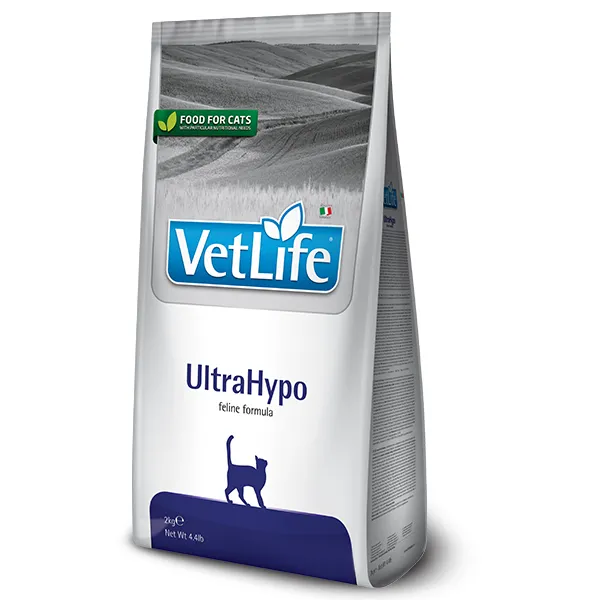 Farmina VetLife UltraHypo сухой диетический корм для кошек при пищевой аллергии - 2 кг