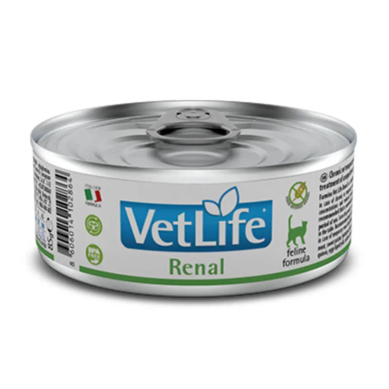 Farmina VetLife Renal влажный диетический корм с курицей для кошек с заболеванием почек - 85 г