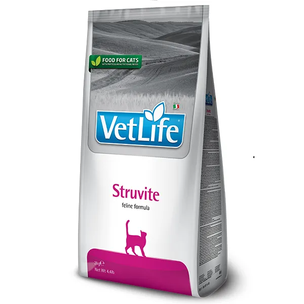 Farmina VetLife Struvite сухой диетический корм с курицей для кошек при мочекаменной болезни - 400 г