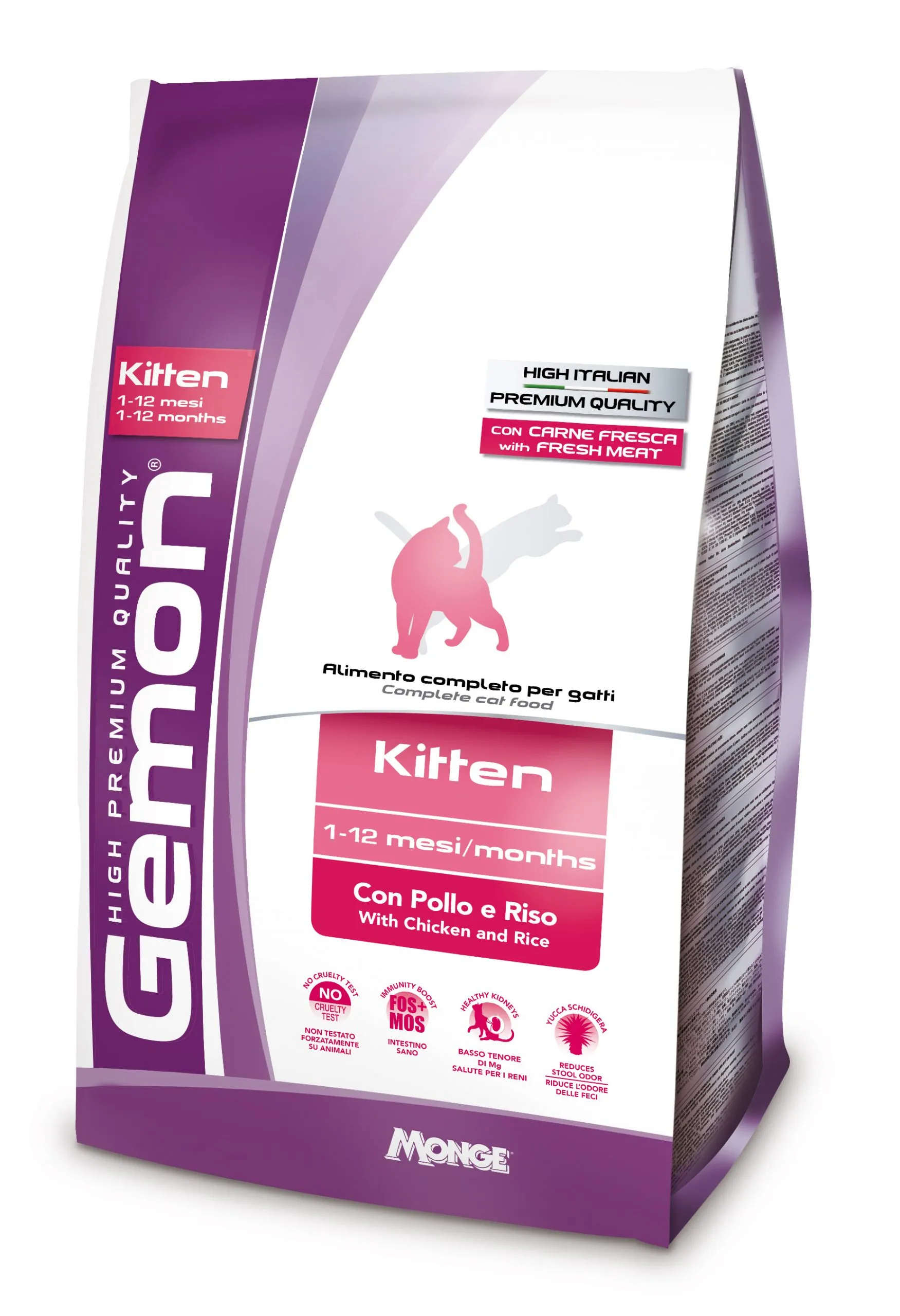 Gemon Cat Kitten Chicken&Rice сухой корм с курицей и рисом для котят – 400 г