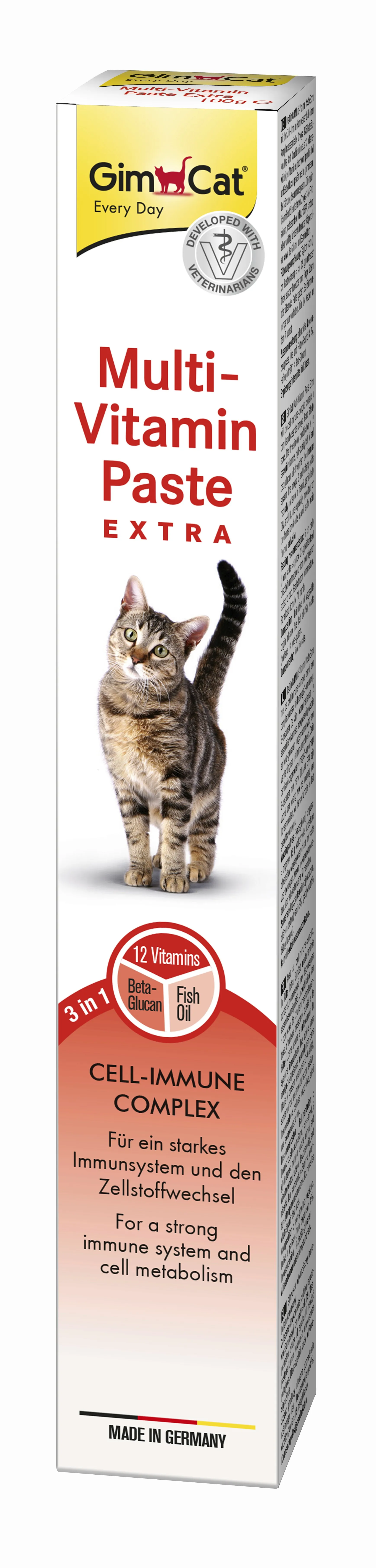 GimCat Every Day Extra мультивитаминная паста для кошек – 100 г