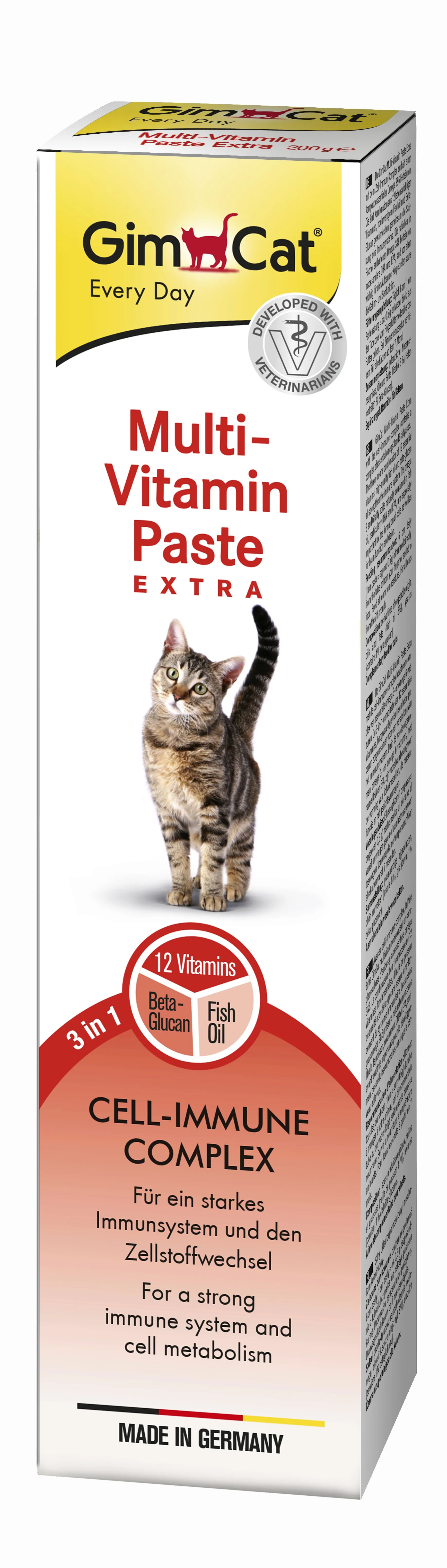 GimCat Every Day Extra мультивитаминная паста для кошек – 200 г