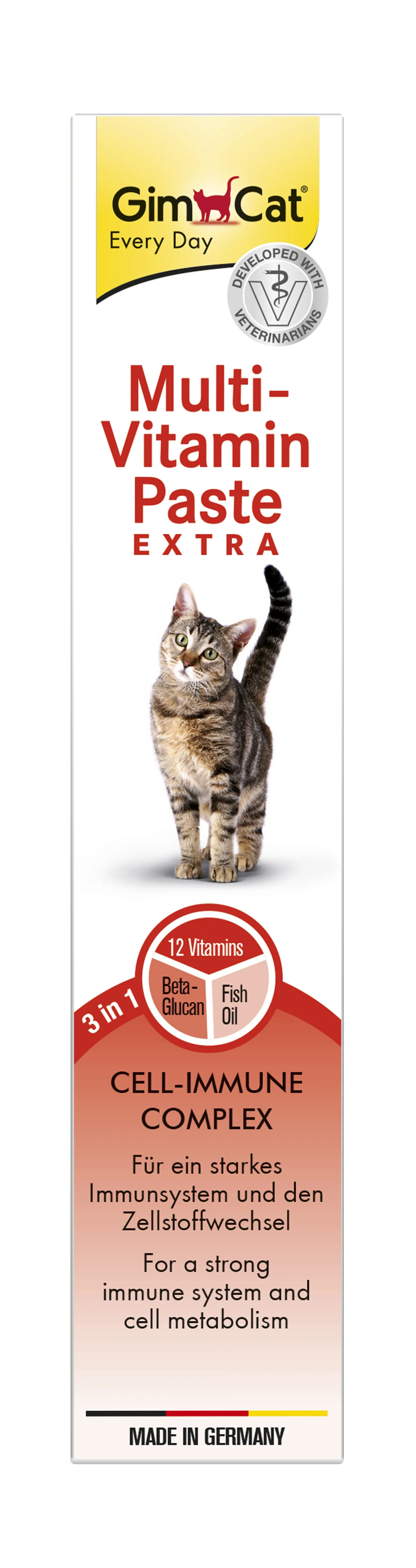 GimCat Every Day Extra мультивитаминная паста для кошек – 50 г