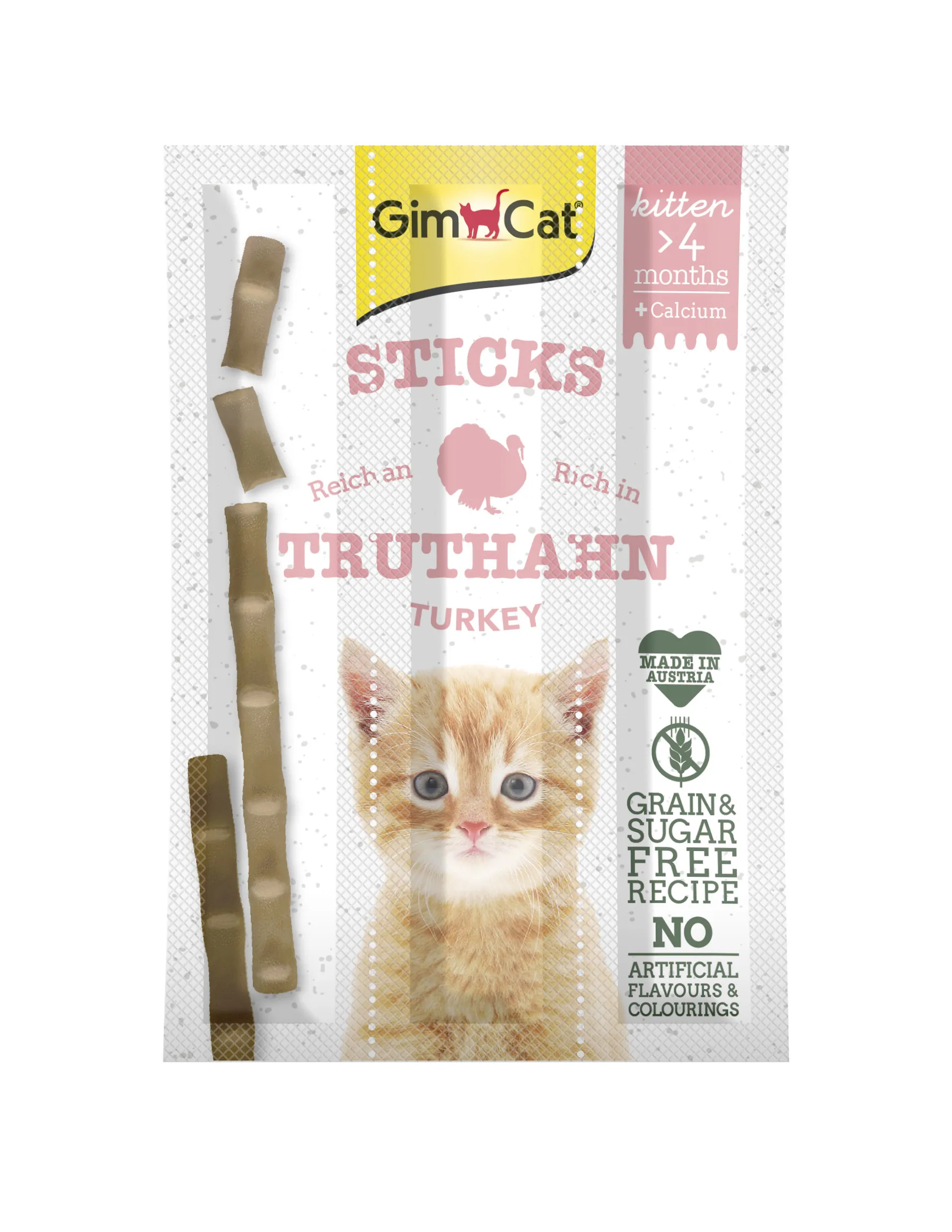 GimCat Gimpet Kitten лакомство Мясные палочки для котят - 3 шт