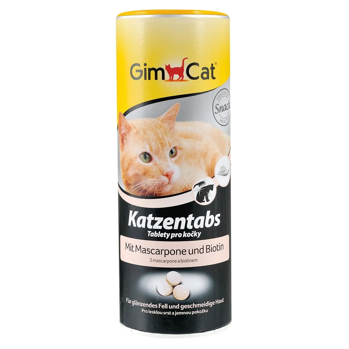 GimCat Katzentabs вітаміни для котів, таблетки з маскарпоне та біотином - 425 г
