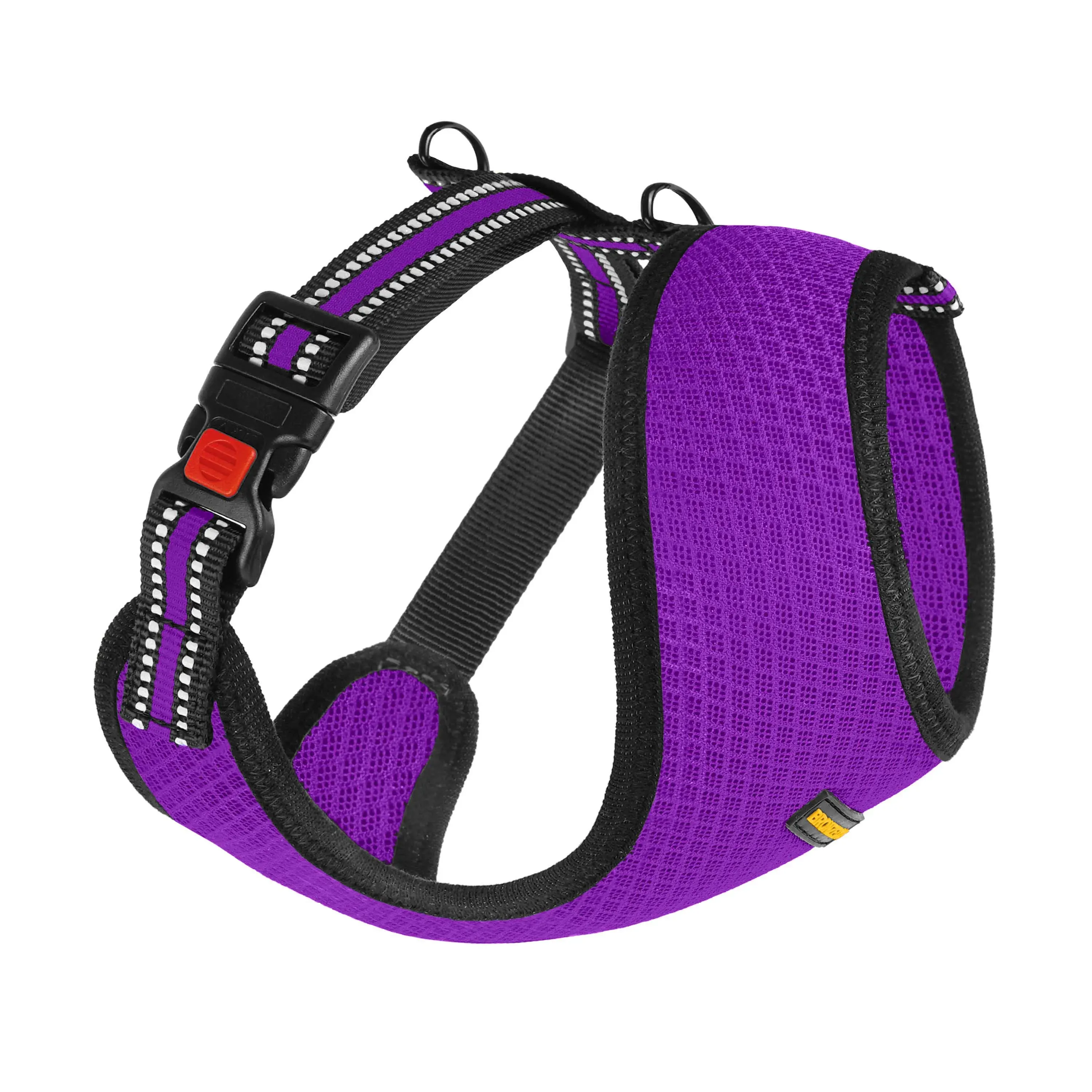 BronzeDog Mesh Шлея для мелких пород Собак Фиолетовый М