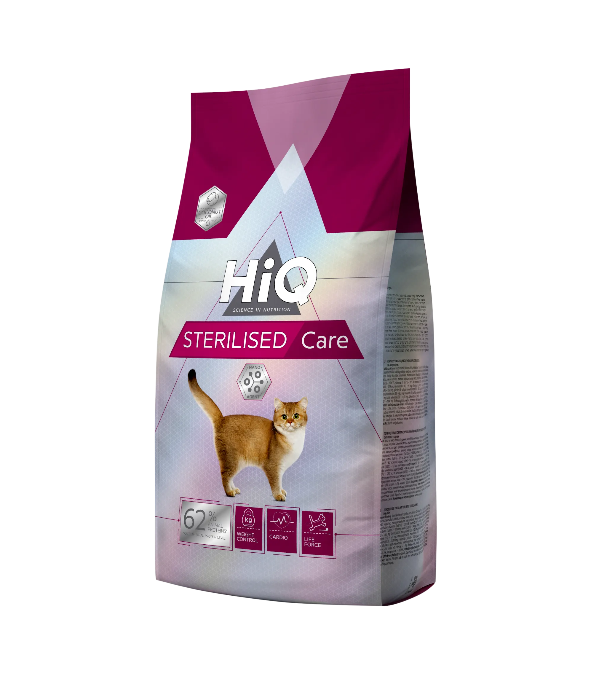 HiQ Sterilised Care сухой корм для взрослых стерилизованных кошек – 1,8 кг