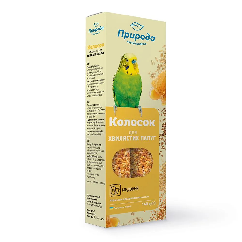 Priroda (Природа) Колосок "Медовый" для волнистых попугаев 140 г