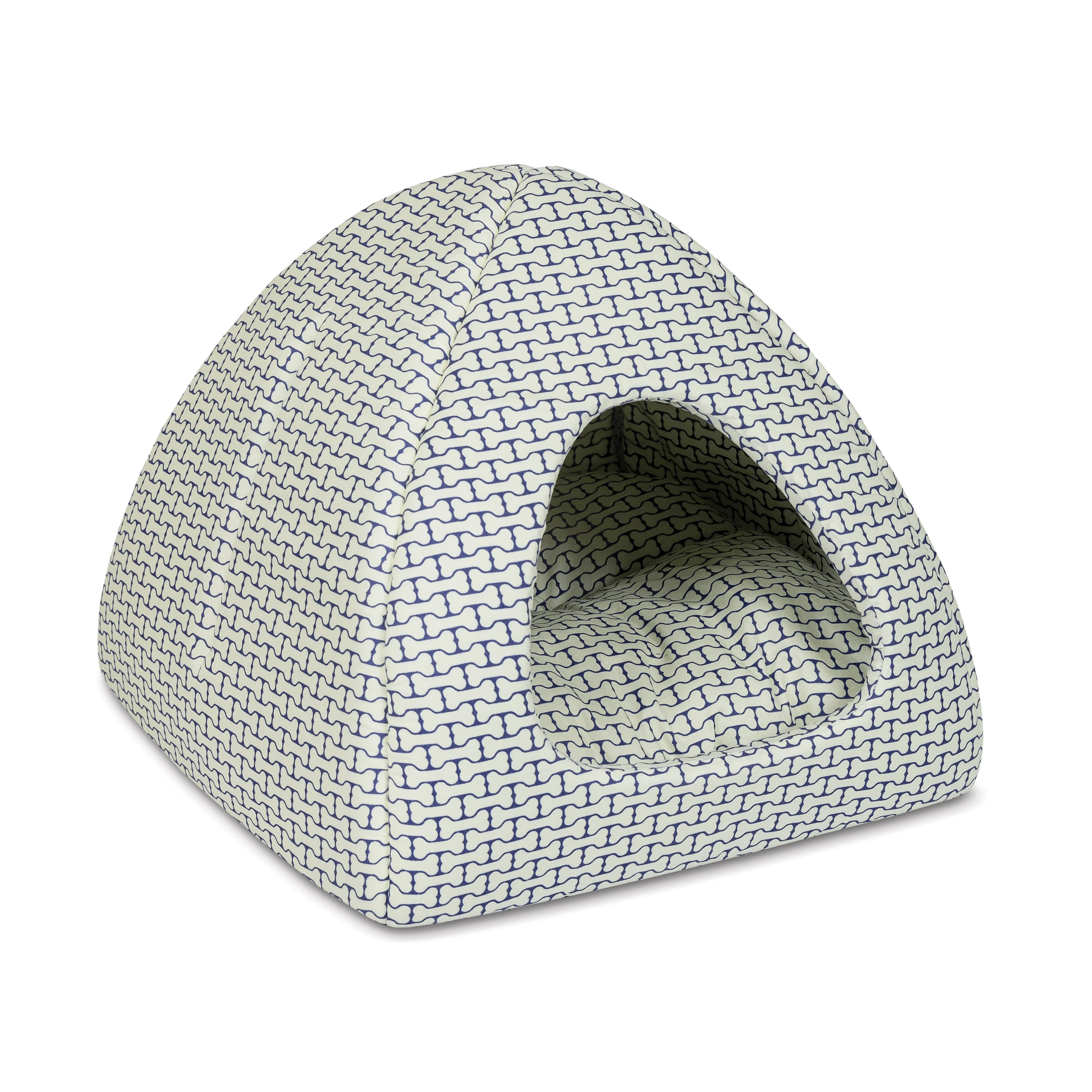 Priroda (Природа) домик-лежак для кошек и собак "Yurt", 38х38х26 см, косточка