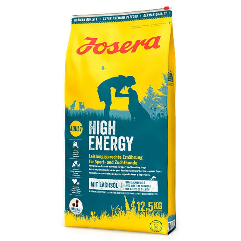 Josera Adult High Energy сухой корм с лососем для взрослых собак с повышенной потребностью в энергии – 12,5 кг