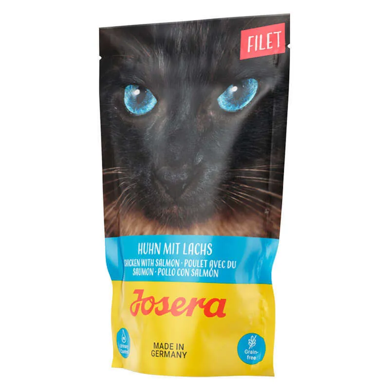 Josera Filet Huhn mit Lachs влажный корм Филе курицы с лососем для кошек (кусочки в соусе) – 70 г