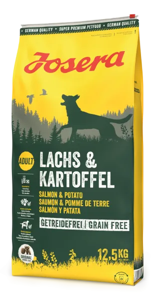 Josera Lachs & Kartoffel сухой беззерновой корм с лососем и картофелем для собак – 12,5 кг