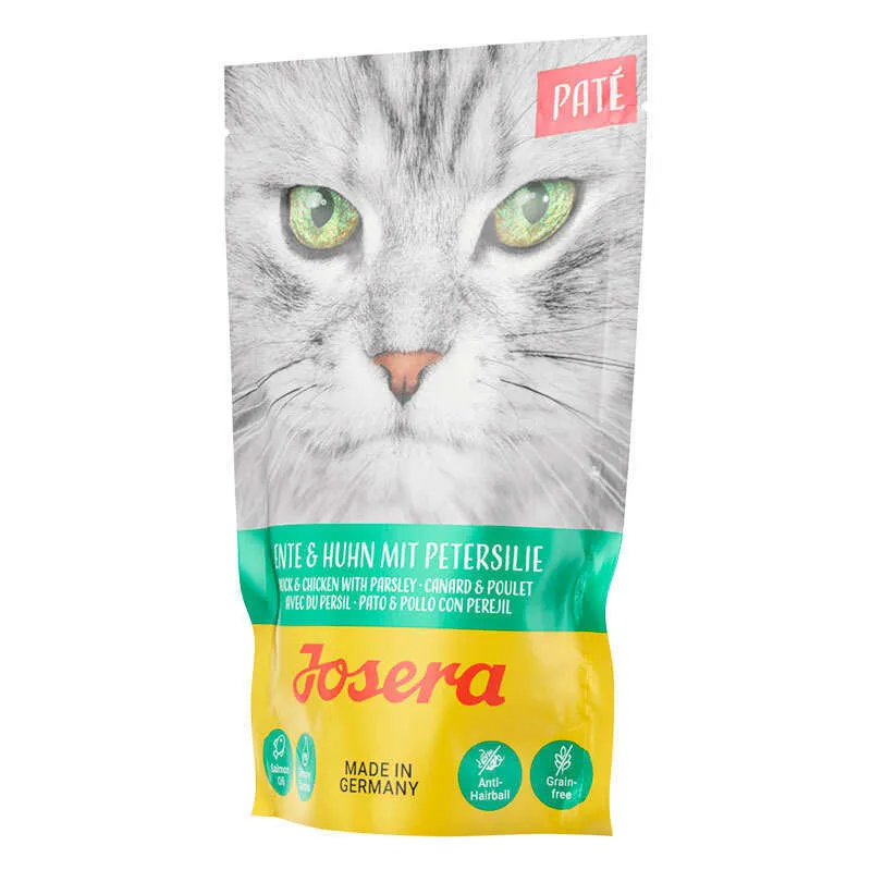 Josera Pate Ente и Huhn mit Petersilie влажный корм для кошек, утка и курица с петрушкой (паштет) - 85 г