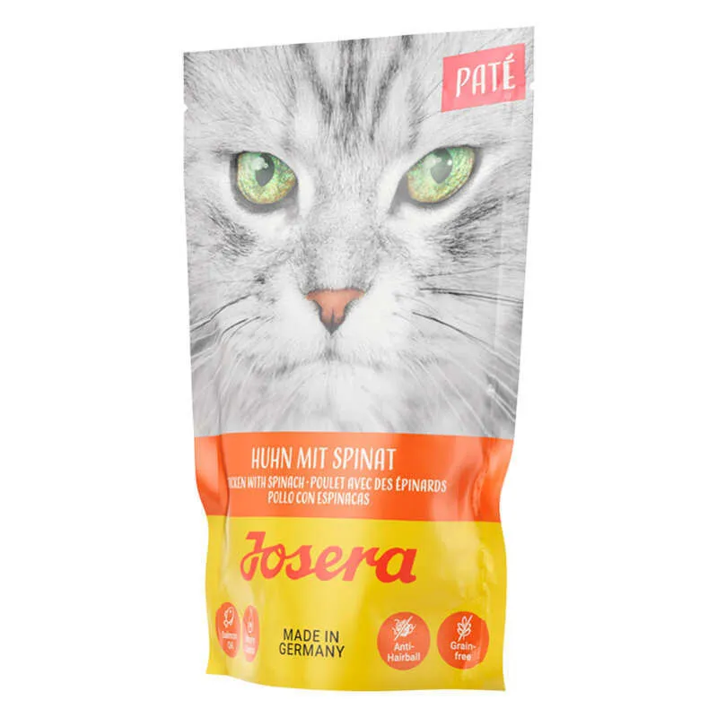Josera Pate Huhn mit Spinat влажный корм для кошек, курица со шпинатом (паштет) – 85 г