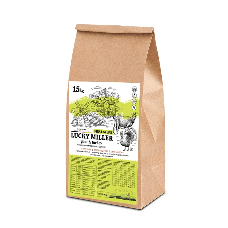 Lucky Miller First Steps Goat&Turkey сухий корм для цуценят з м'ясом кози та індички - 15 кг