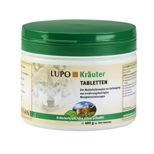 Luposan LUPO Krauter Tabletten мультивитаминный комплекс для собак (таблетки 200 шт) – 400 г