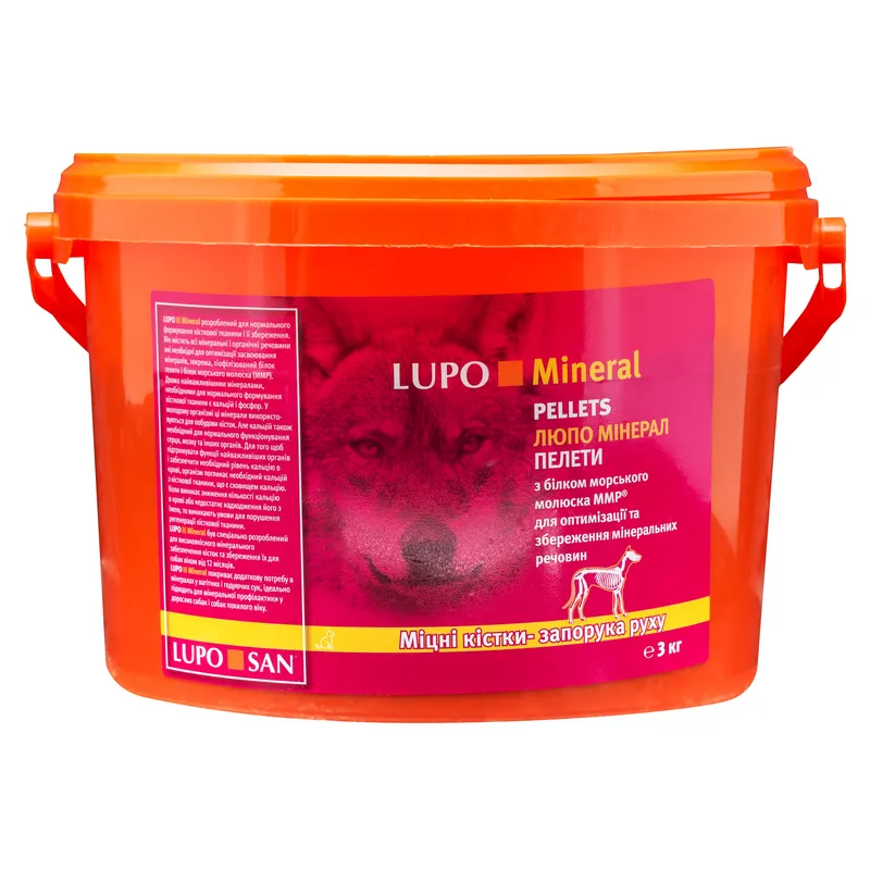 Luposan LUPO Mineral добавка для укрепления костной ткани у собак – 3 кг