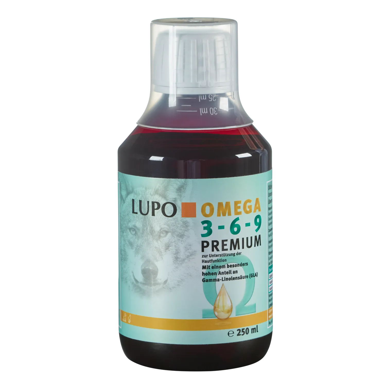 Luposan LUPO OMEGA 369 Premium, 250 мл, добавка для собак та кішок, здоров'я шкіри, шерсті та імунної системи Luposan LUPO OMEGA 369 Premium, 250 мл, добавка для собак та кішок, здоров'я шкіри, шерсті та імунної системи