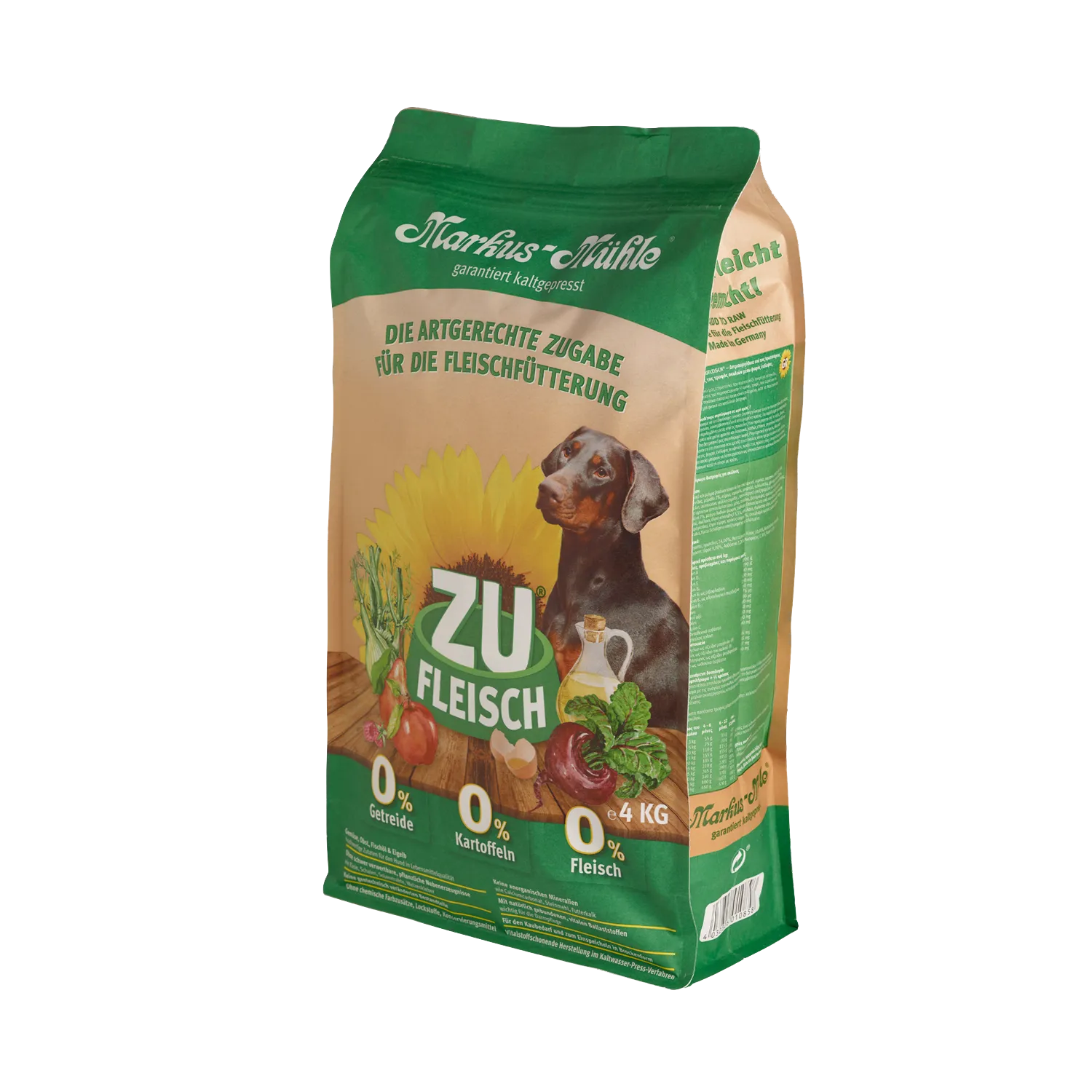 Markus-Muhle Zufleisch, 4 кг, додатковий сухий корм для собак, які їдять сире м'ясо або м'ясо після заморозки