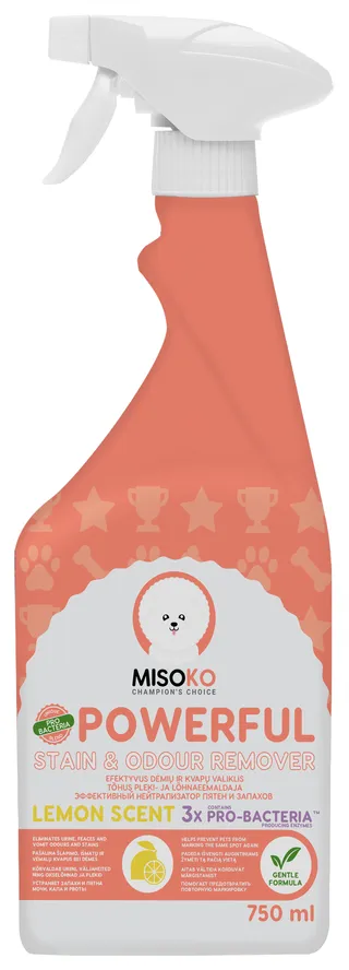 Misoko&Co Dog Stain and Odour Remover with Scent of Lemon зоогігієнічний засіб для видалення запахів і плям - 750 мл