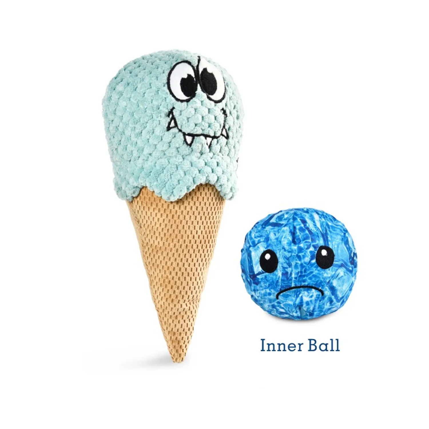 Misoko&Co игрушка для собак Мороженое с пищалкой, 9,5x22 см