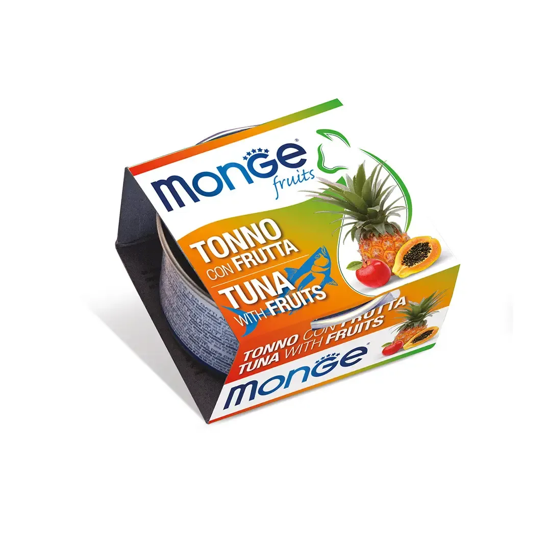 Monge Fruits Cat Adult Tuna with Fruits влажный корм для взрослых кошек с тунцем и фруктами (паштет) - 80 г