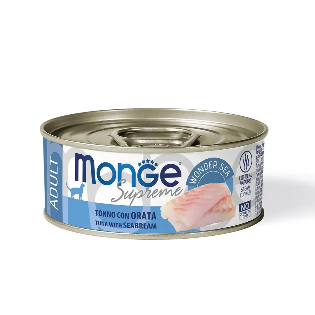 Monge Supreme Kitten Tuna with Seabream влажный корм для котят, тунец и морской лещ (паштет) - 80 г