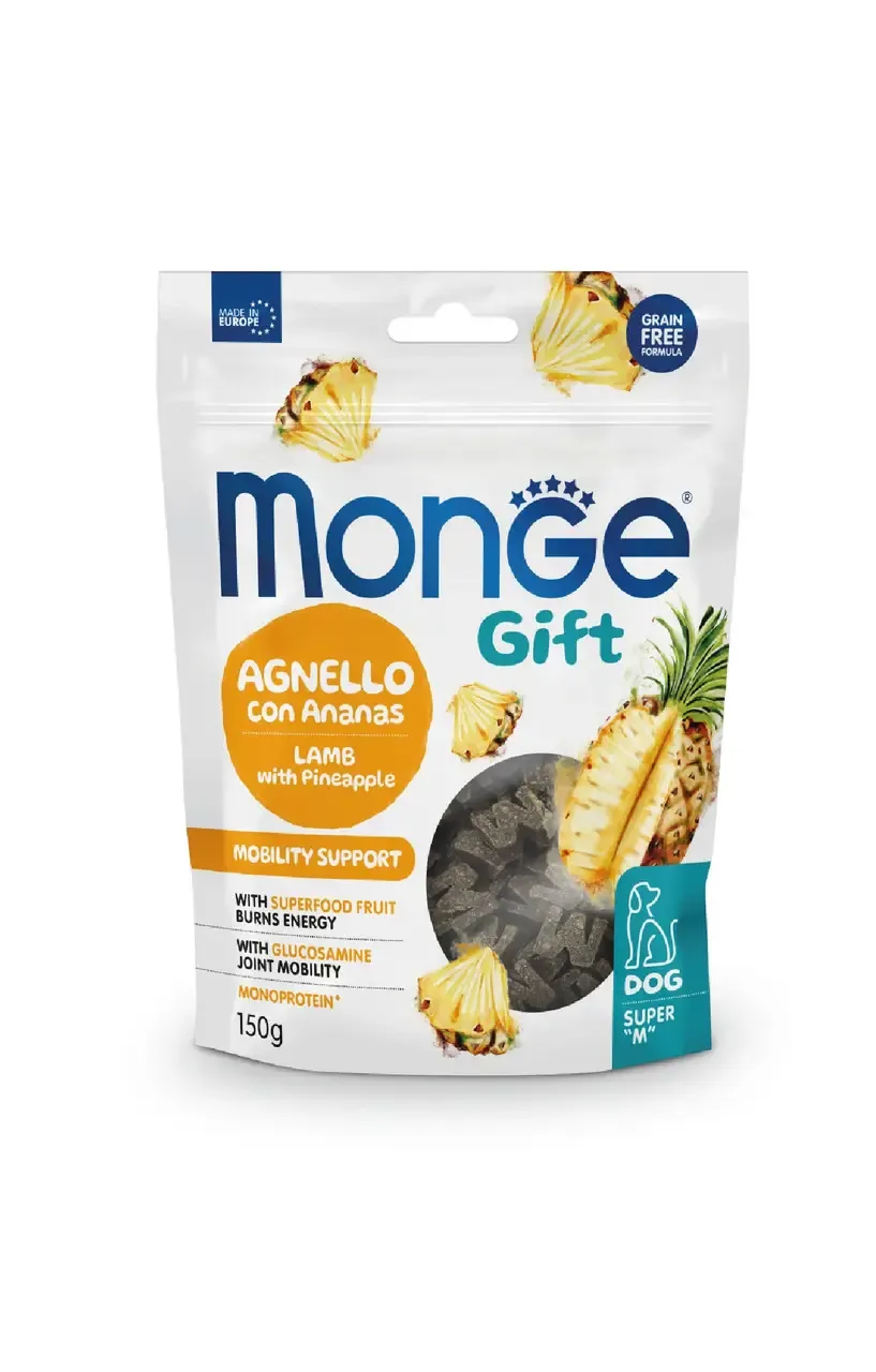 Monge Gift Dog Mobility Support Lamb with Pineapple лакомство для собак ягненка с ананасами - 150 г