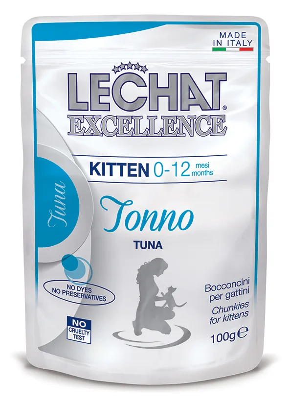 Monge LeChat Excellence Wet Kitten Tuna влажный корм для котят с тунцем (пауч) – 100 г