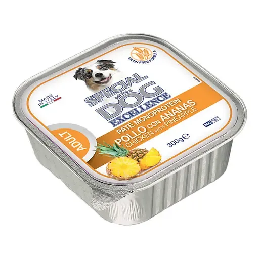 Monge Special Dog Excellence Fruit Wet Adult Chicken with Pineapple монопротеиновый влажный корм для взрослых собак с курицей и ананасами (паштет) - 150 г